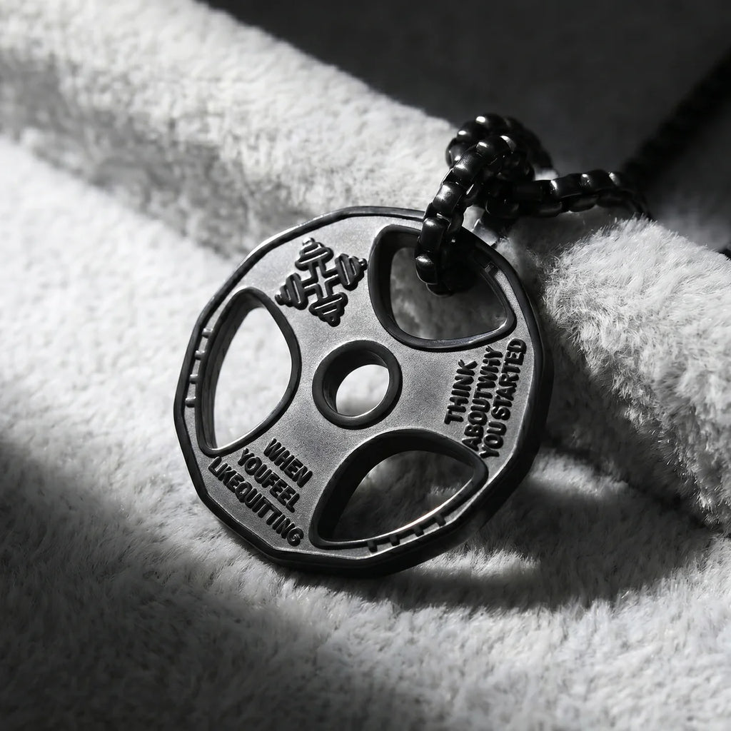 Barbell Plate Necklace