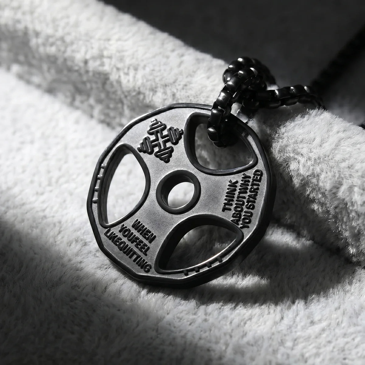 Barbell Plate Necklace