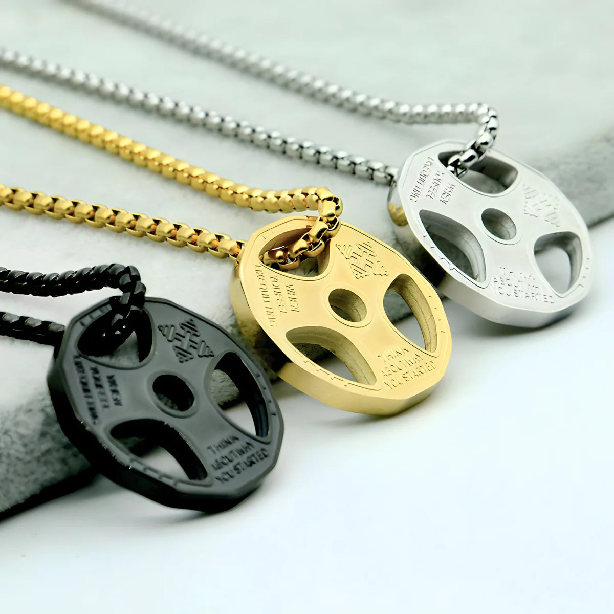 Barbell Plate Necklace