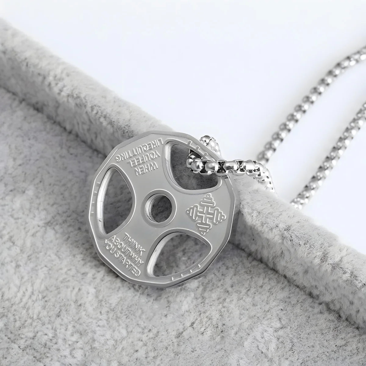 Barbell Plate Necklace