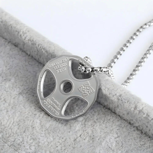 Barbell Plate Necklace