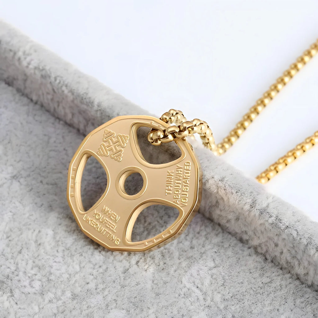 Barbell Plate Necklace