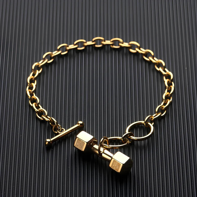 Dumbbell bracelet