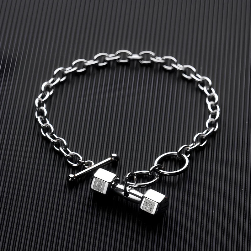 Dumbbell bracelet