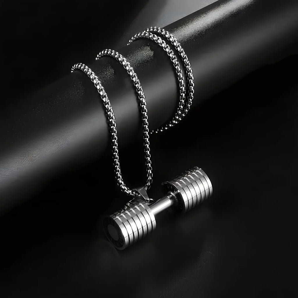Strength Dumbbell Necklace