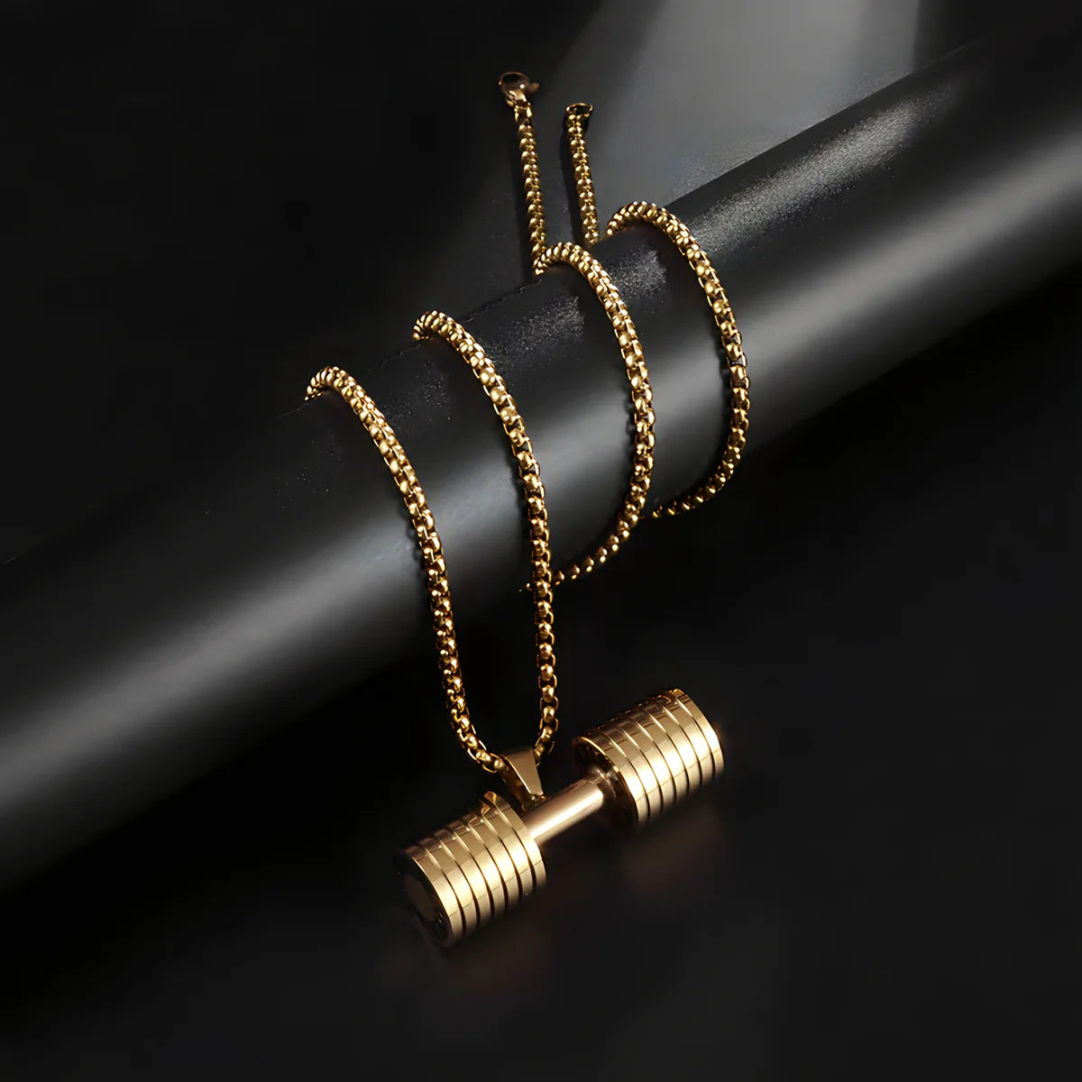 Strength Dumbbell Necklace