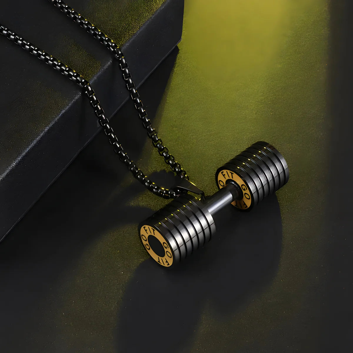 Strength Dumbbell Necklace
