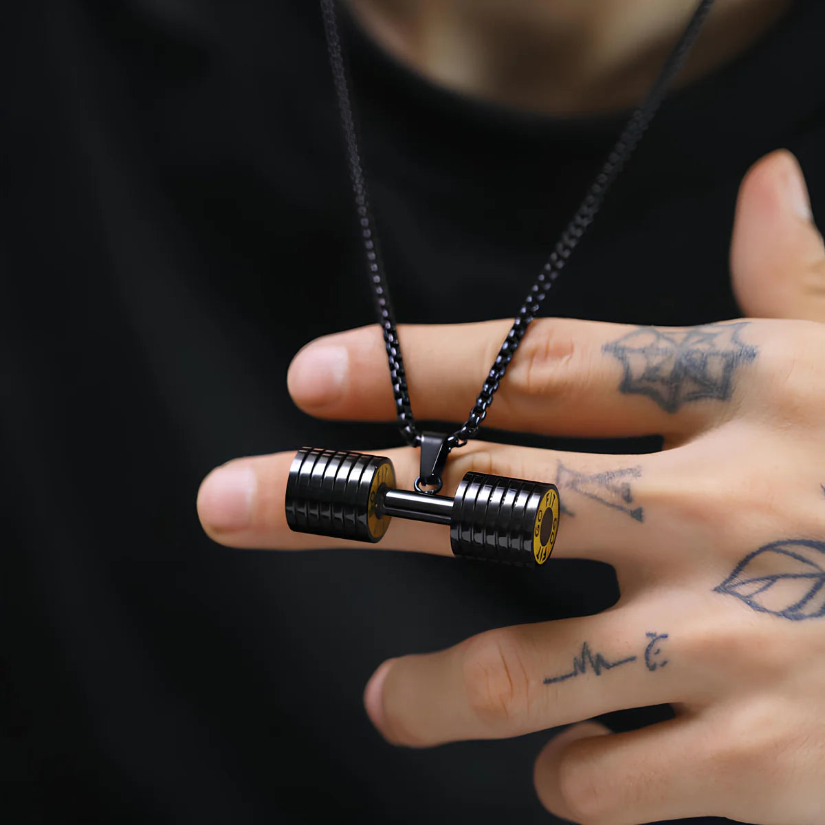 Strength Dumbbell Necklace
